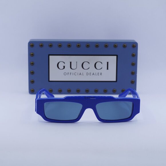 Final Price! Gucci GG1592S 004 Blue Sunglasses - Picture 3 of 11
